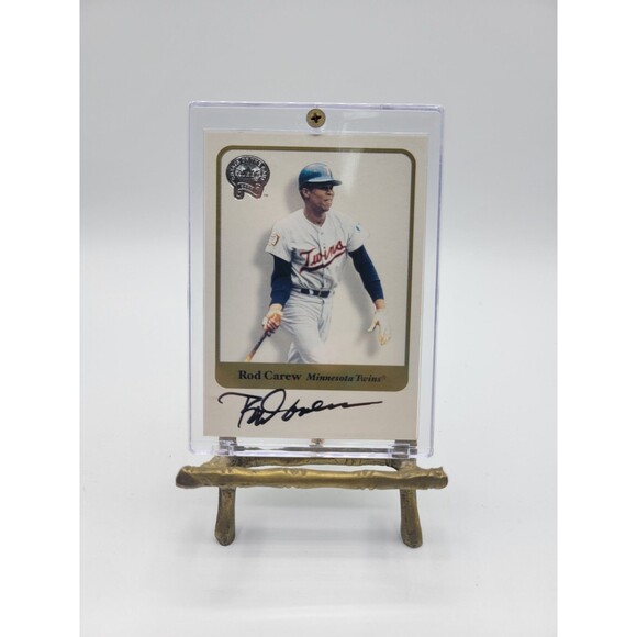 2001 Fleer Greats of the Game - Rod Carew - Autograph- Minnesota Twins - Picture 1 of 3